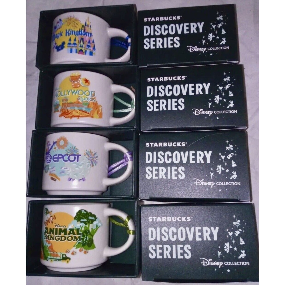 2024‎ Disney Starbucks Ornaments Discovery Series Epcot Magic HS AK 2oz B…